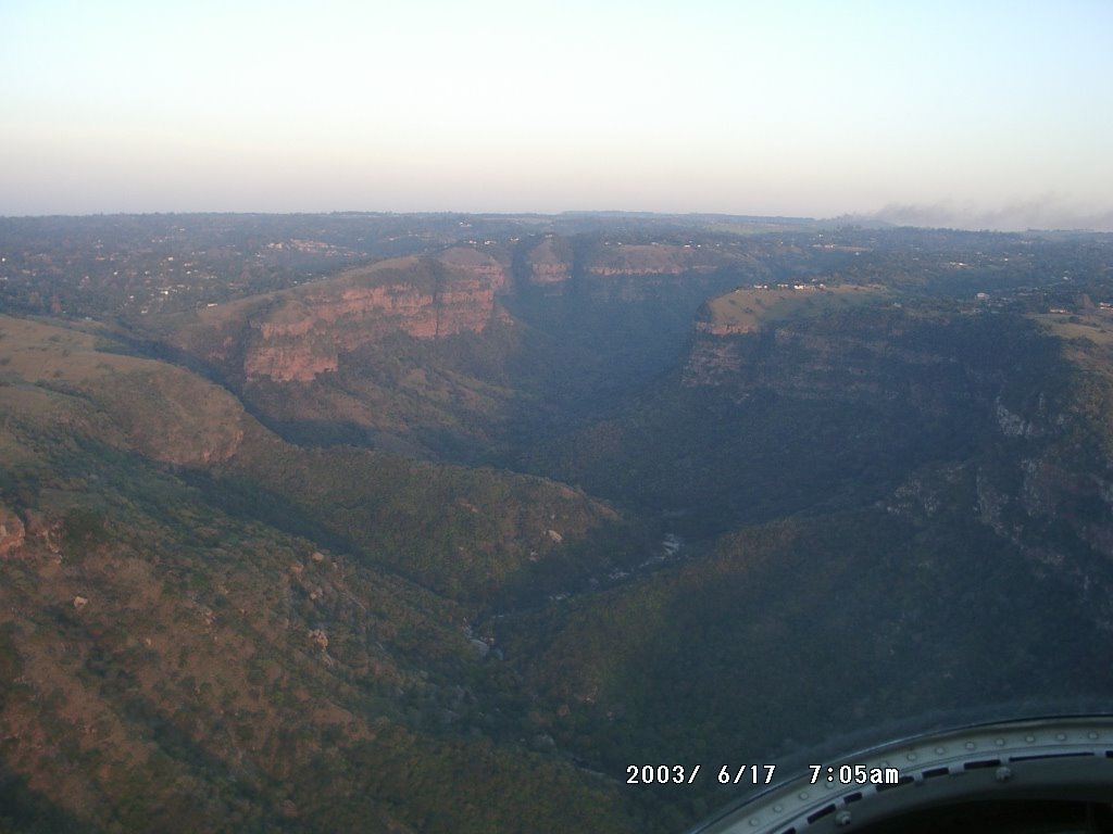Krantzkloof Nature Reserve from the air