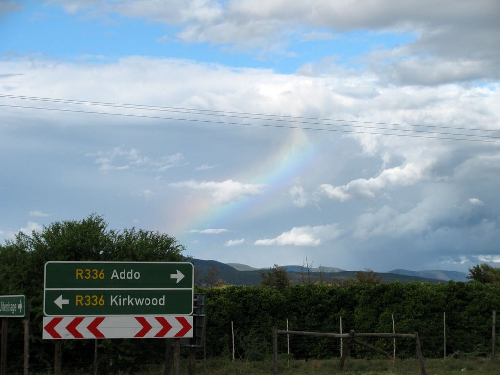 Road to Kirkwood and rainbow