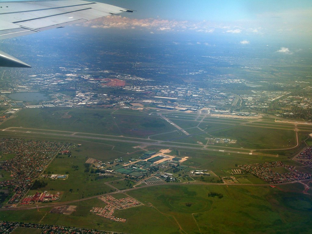 Aerial shot of JHB Airport 2