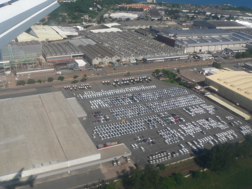 Car plant from plane