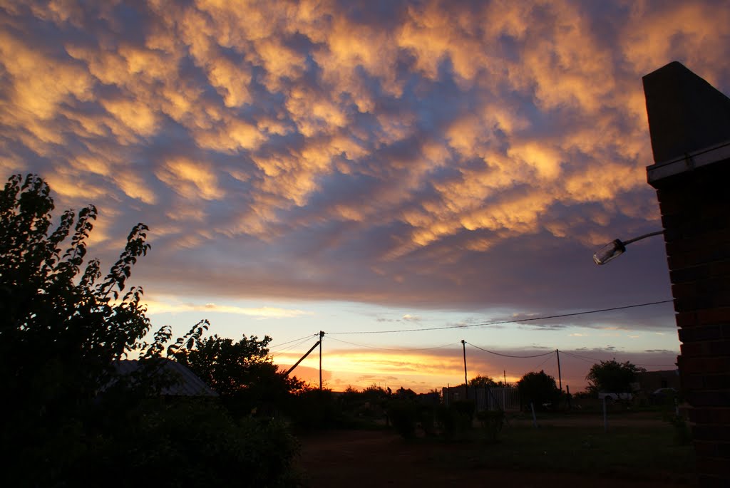 evening clouds over Botshabelo