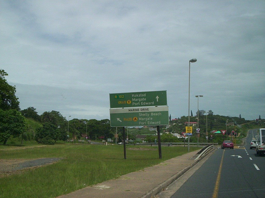 Street signs, Port Shepstone, KwaZulu-Natal, South Africa