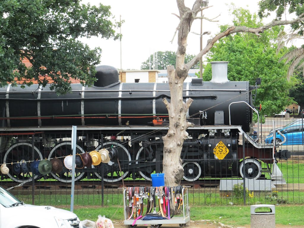 Steam Engine on display at Volksrust Town Hall
